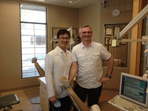 Dr. Wang with one of our new Adult patients